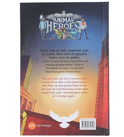 Gads Forlag Bog - Animal Heroes - Falkevinge - Dansk