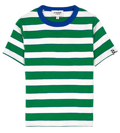 Finger In The Nose T-Shirt - Sailor - Green Stripes