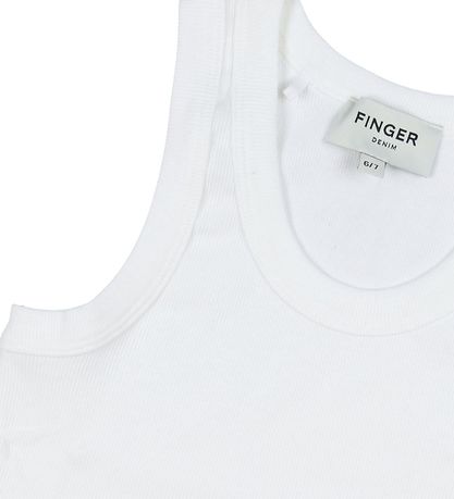 Finger In The Nose Tanktop - Rib - Hvid