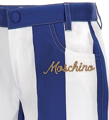 Moschino Shorts - Bl/Hvid Stribet