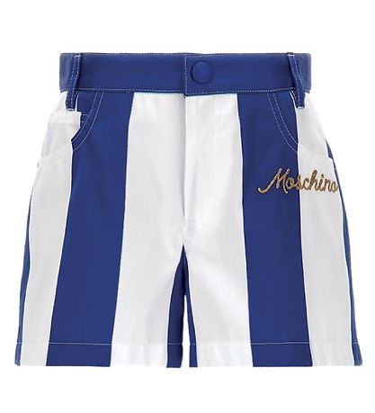 Moschino Shorts - Bl/Hvid Stribet