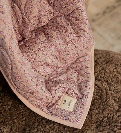 Bibs X Liberty Tppe - Quilted - 85x110 cm. - Blomster - Blush