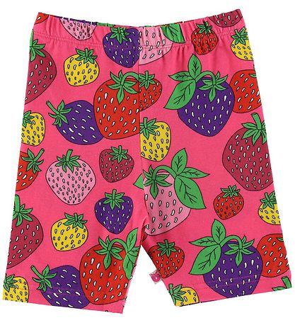 Småfolk Shorts/Body k/æ - Pink m. Jordbær