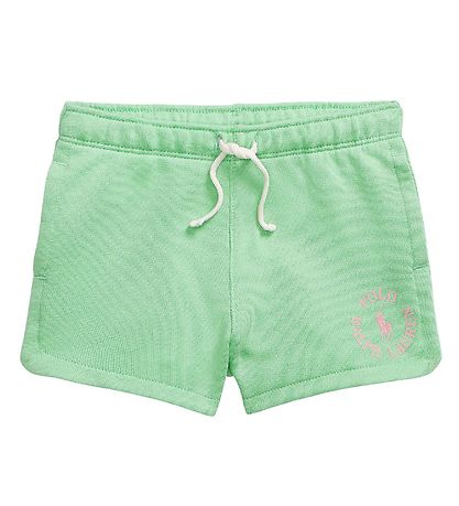 Polo Ralph Lauren Sweatshorts - Longwood - Lysegrn m. Rosa