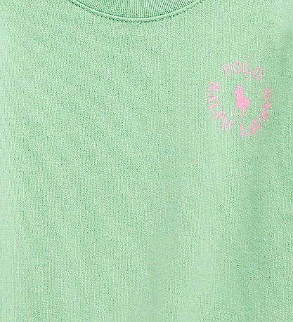 Polo Ralph Lauren Sweatshirt - Longwood - Lysegrn m. Rosa