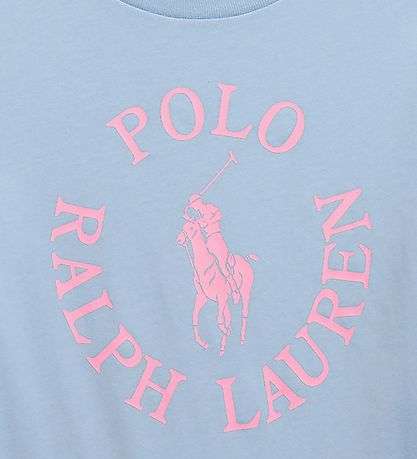 Polo Ralph Lauren T-shirt - Longwood - Lysebl m. Rosa