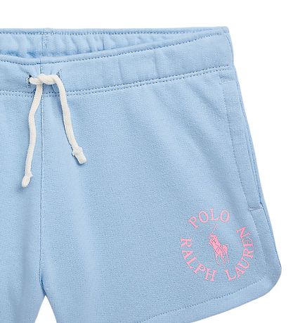Polo Ralph Lauren Shorts - Longwood - Lyseblå m. Rosa