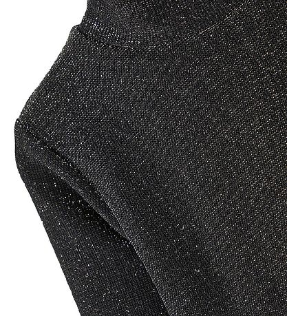 Name It Bluse - NmfRota - Sort m. Sølvglimmer