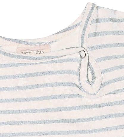 Petit Piao Body k/ - Printed - Pearl Blue/Offwhite