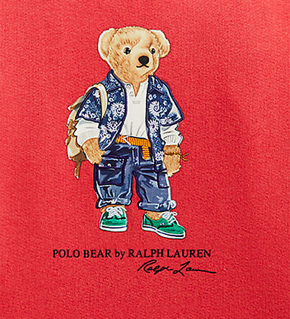 Polo Ralph Lauren Sweatshirt - Sa - Rd m. Bamse