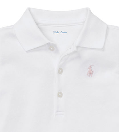 Polo Ralph Lauren Body k/ - Baby Classics - Hvid m. Rosa