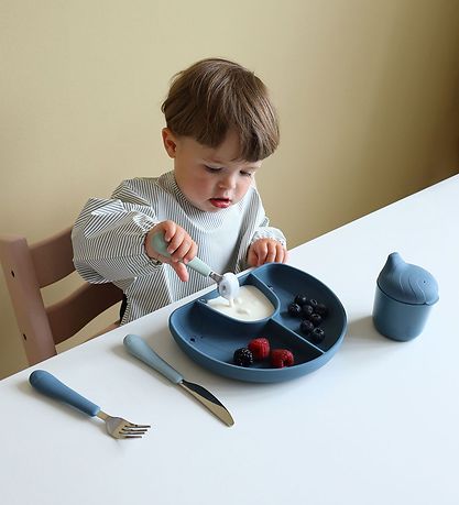 Cam Cam Forklæde - PU - Classic Stripes Blue