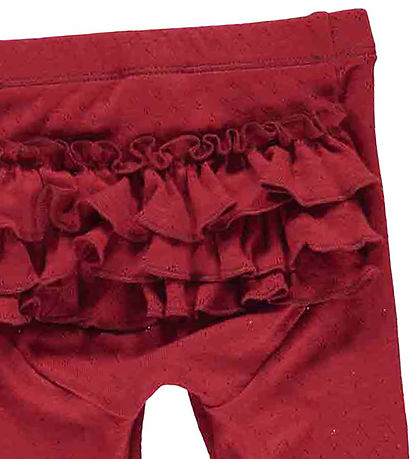 Msli Leggings - Pointel Pants Baby - Berry Red