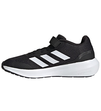 adidas Performance Sko - RUNFALCON 3.0 EL K - Sort/Hvid