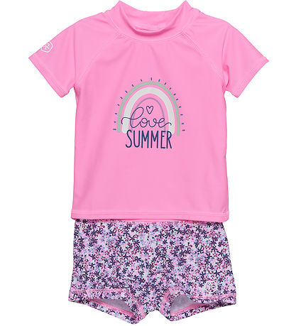 Color Kids Badest - Badebluse/Badebukser - Begonia Pink