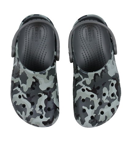 Crocs Sandaler - Classic Camo Clog K - Sort/Gr