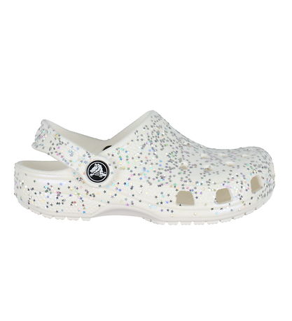 Crocs Sandaler - Classic Starry Glitter Clog K - Hvid