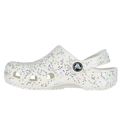 Crocs Sandaler - Classic Starry Glitter Clog K - Hvid