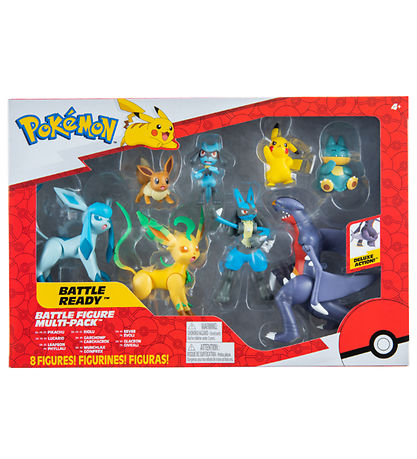 Pokmon Figurer - 8-pak - Battle Figure - Pikachu/Lucari