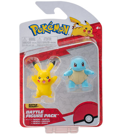 Pokmon Figurer - 2-pak - Battle Figure Pack - Pikachu/Squirtle