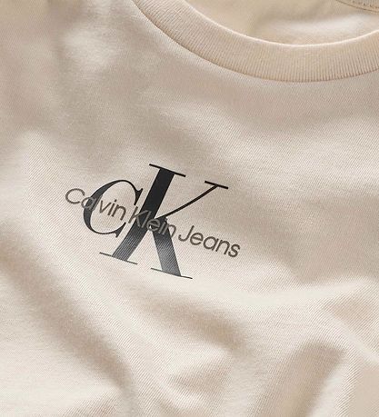 Calvin Klein T-Shirt - Micro Monogram - Whitecap Gray