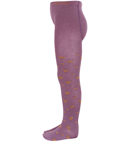 Melton Strmpebukser - Hearts Tights - Grape Shake