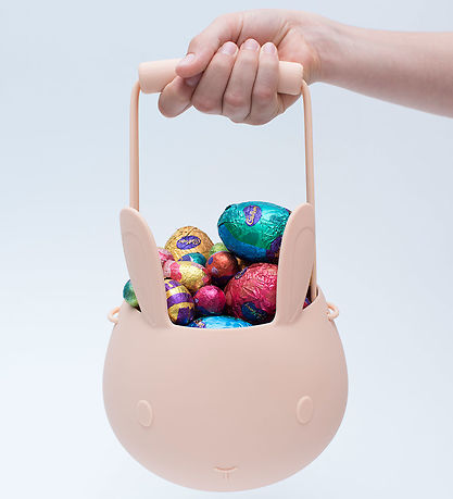 We Might Be Tiny Spand - Bunny Basket - Pink