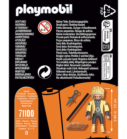 Playmobil Naruto - Naruto - 71100 - 8 Dele