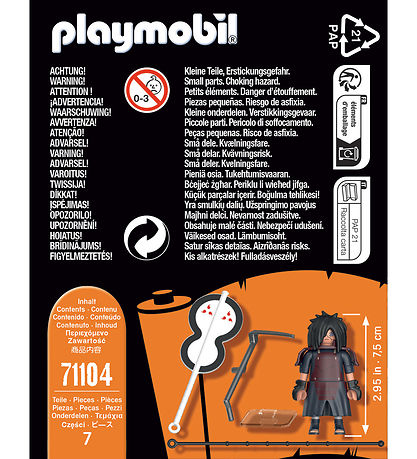 Playmobil Naruto - Madara - 71104 - 7 Dele