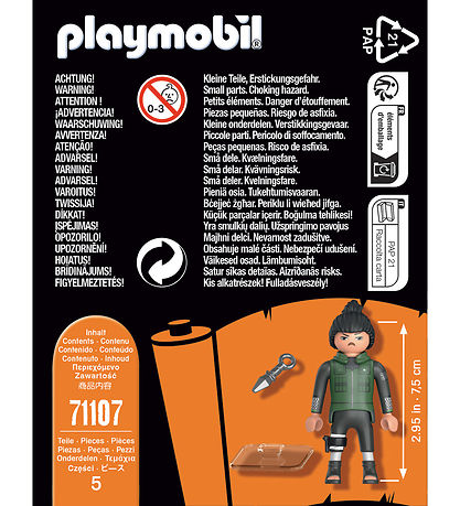 Playmobil Naruto - Shikamaru - 71107 - 5 Dele