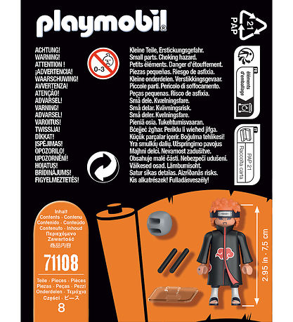 Playmobil Naruto - Pain - 71108 - 8 Dele
