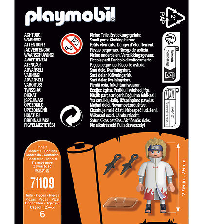 Playmobil Naruto - Minato - 71109 - 6 Dele