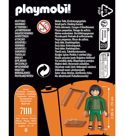 Playmobil Naruto - Guy - 71111 - 8 Dele