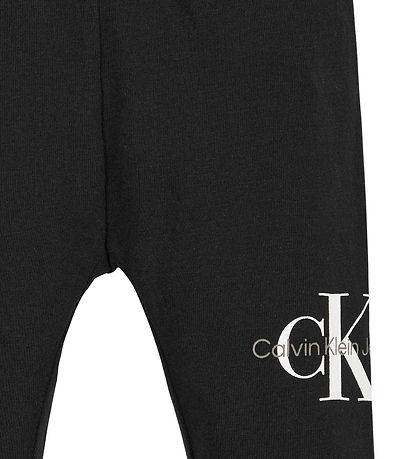 Calvin Klein Leggings - Monogram - Black
