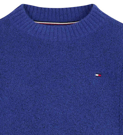 Tommy Hilfiger Bluse - Strik - Pointelle - Navy Voyage