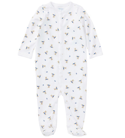 Polo Ralph Lauren Heldragt - Core Replen - Hvid/Blå m. Bamser