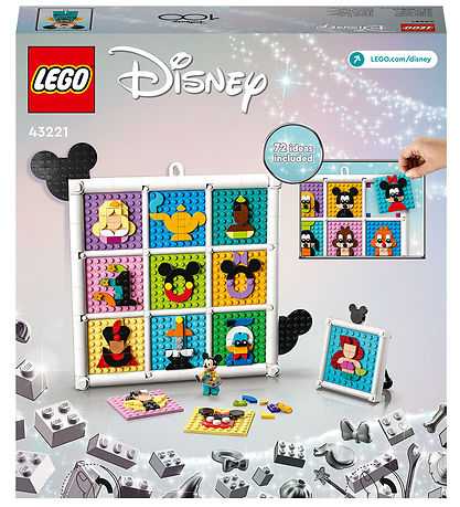 LEGO Disney - 100 r med Disney-ikoner 43221 - 1022 Dele