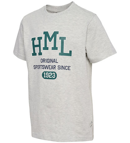 Hummel T-shirt - hmlLucas - Light Grey Melange