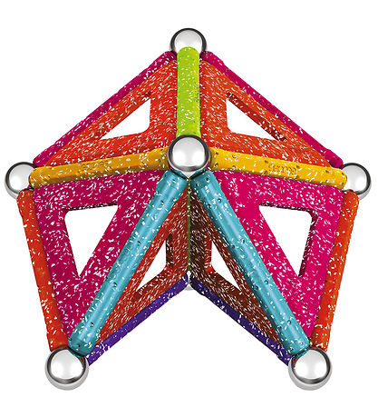 Geomag Magnetsæt - Glitter Panels Recycled - 35 Dele