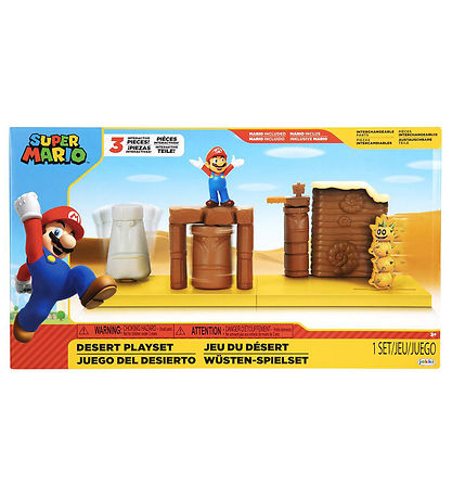 Super Mario Legesæt - Desert Playset - 7 Dele