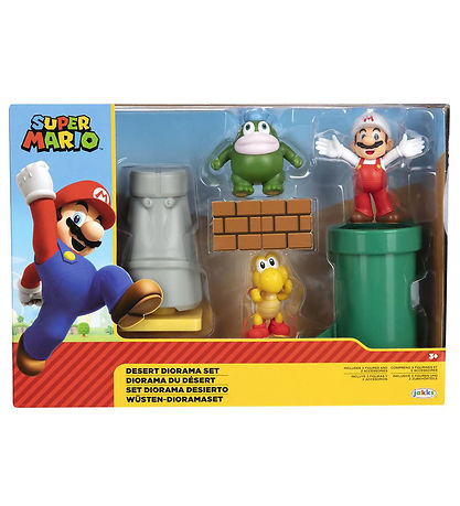 Super Mario Legesæt - Diorama Set - Desert - 5 Dele