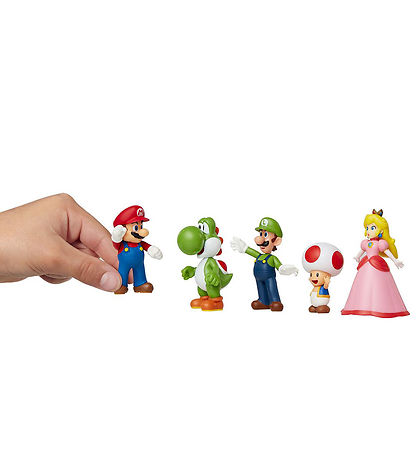 Super Mario Figurer - 5 stk. - Mario & Friends