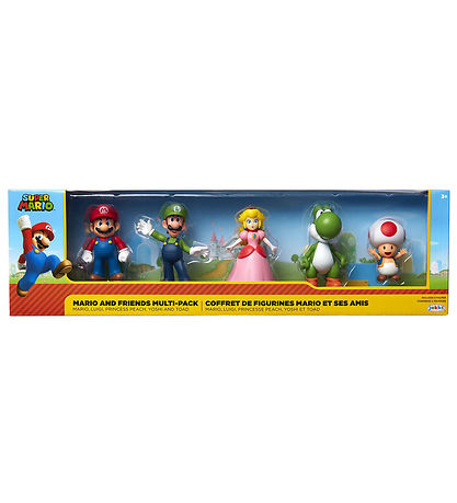 Super Mario Figurer - 5 stk. - Mario & Friends