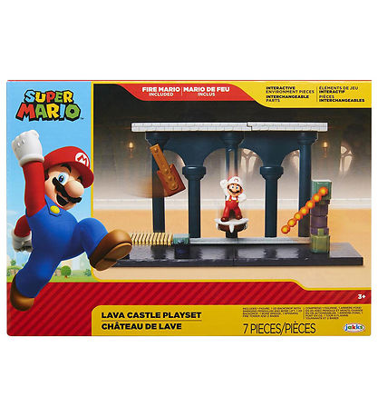 Super Mario Legest - Lava Castle Playset - 7 Dele