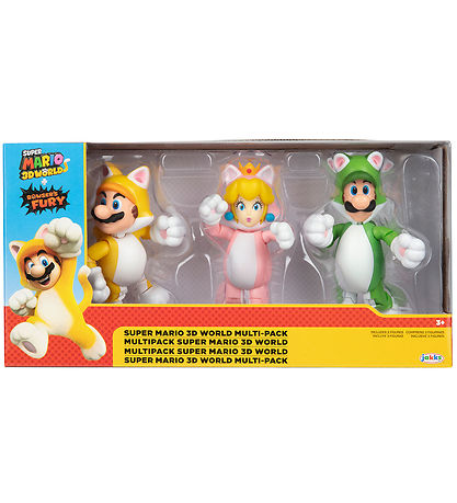 Super Mario Legest - 3-pak - Cat Mario/Luigi/Peach