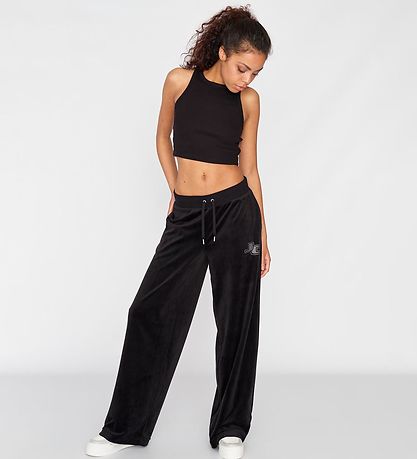 Juicy Couture Sweatpants - Velour - Sort