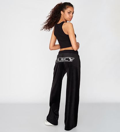 Juicy Couture Sweatpants - Velour - Sort