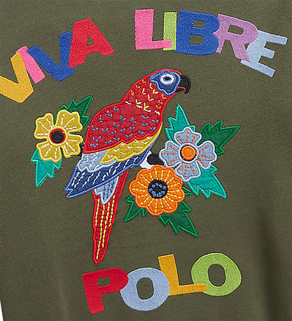 Polo Ralph Lauren Sweatshirt - SA - Armygrn m. Broderi