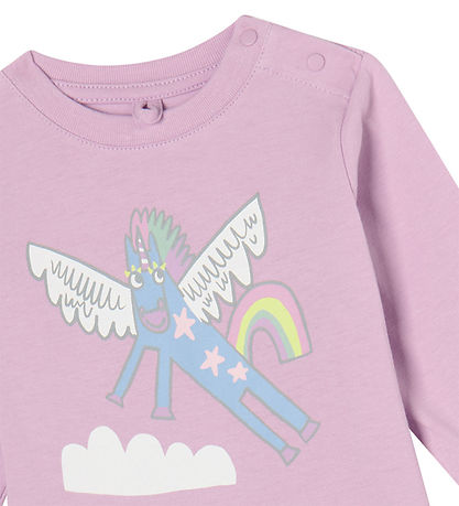 Stella McCartney Kids Bluse - Lilla m. Enhjrning