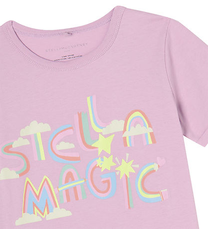 Stella McCartney Kids T-shirt - Lilla m. Print